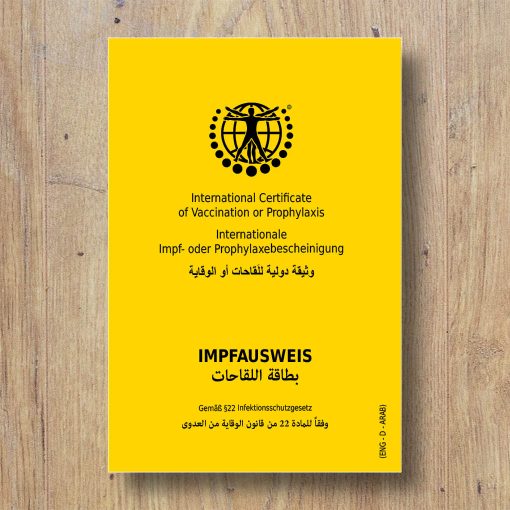 Der internationale Impfausweis Deutsch-Englisch-Arabisch