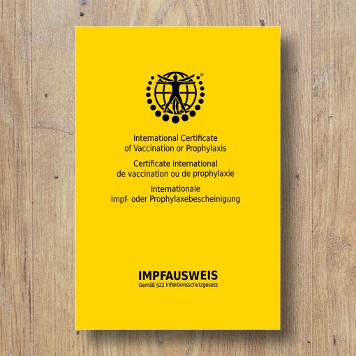 Der internationale Impfausweis Englisch-Deutsch-Französisch