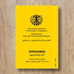 Der internationale Impfausweis Englisch-Deutsch-Farsi